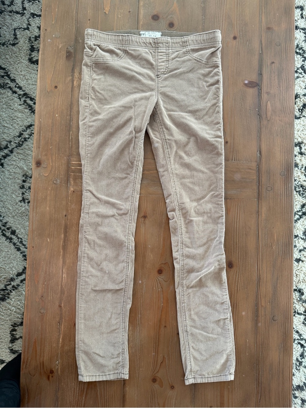 Free People Taupe Skinny Corduroy Pants